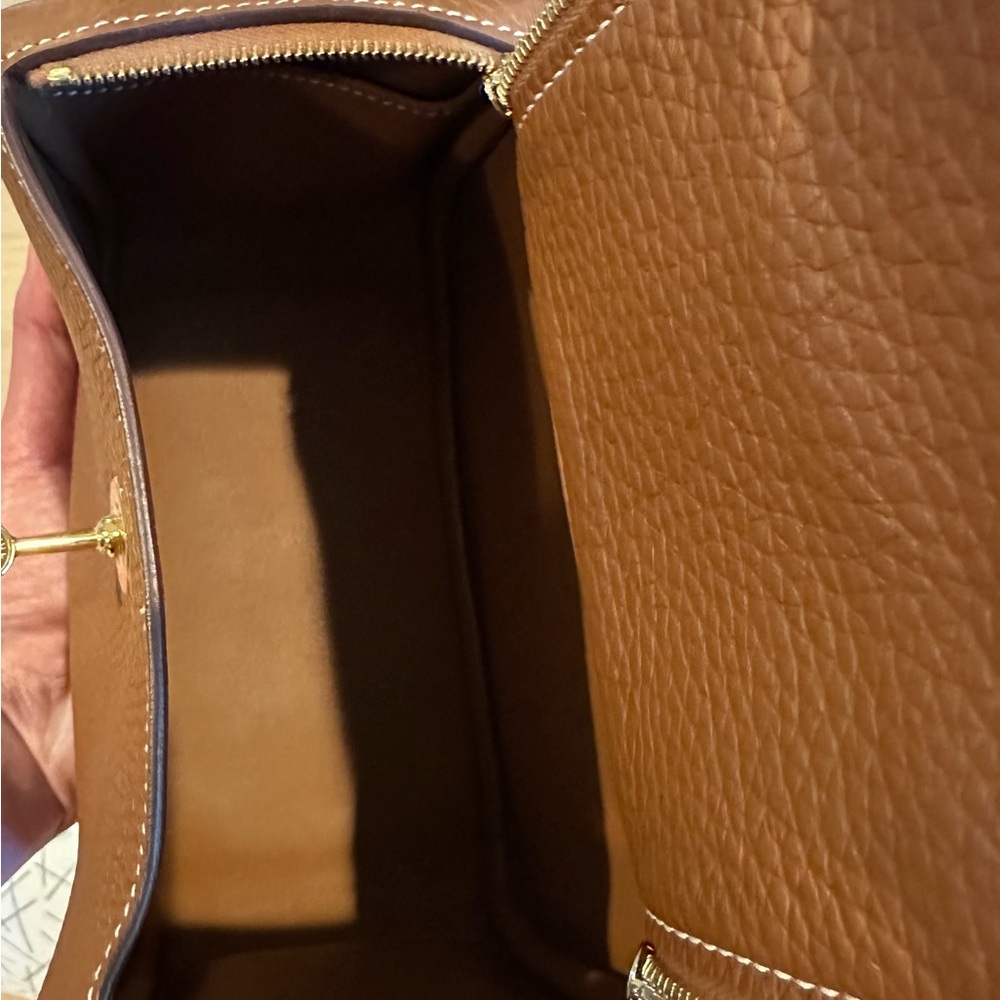 Hermes Mini Lindy in Gold Clemence Gold Hardware full set - Picture 5 of 6